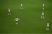 26 November 2020; Dundalk players react after conceding their second goal during the UEFA Europa League Group B match between Dundalk and SK Rapid Wien at Aviva Stadium in Dublin. Photo by Stephen McCarthy/Sportsfile