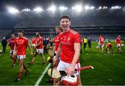 28 November 2020; Matthew Fee of Louth celebrates following the Lory Meagher Cup Final match between Fermanagh and Louth at Croke Park in Dublin. Photo by Harry Murphy/Sportsfile