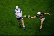 28 November 2020; Shane McNulty of Waterford in action against Conor Browne of Kilkenny during the GAA Hurling All-Ireland Senior Championship Semi-Final match between Kilkenny and Waterford at Croke Park in Dublin. Photo by Daire Brennan/Sportsfile