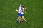 28 November 2020; Stephen Bennett, left, and Jamie Barron of Waterford celebrate after the GAA Hurling All-Ireland Senior Championship Semi-Final match between Kilkenny and Waterford at Croke Park in Dublin. Photo by Daire Brennan/Sportsfile