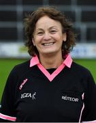 28 November 2020; Match official Cathy Forde prior to the TG4 All-Ireland Intermediate Ladies Football Championship Semi-Final match between Clare and Meath at MW Hire O'Moore Park in Portlaoise, Laois. Photo by Brendan Moran/Sportsfile