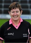 28 November 2020; Match official Mags Doherty prior to the TG4 All-Ireland Intermediate Ladies Football Championship Semi-Final match between Clare and Meath at MW Hire O'Moore Park in Portlaoise, Laois. Photo by Brendan Moran/Sportsfile
