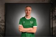 29 November 2020; Louise Quinn during a Republic of Ireland Women portrait session at the Castleknock Hotel in Dublin. Photo by Stephen McCarthy/Sportsfile