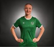 29 November 2020; Louise Quinn during a Republic of Ireland Women portrait session at the Castleknock Hotel in Dublin. Photo by Stephen McCarthy/Sportsfile