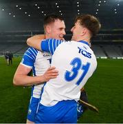 28 November 2020; Austin Gleeson, left, and Jack Fagan of Waterford following the GAA Hurling All-Ireland Senior Championship Semi-Final match between Kilkenny and Waterford at Croke Park in Dublin. Photo by Ramsey Cardy/Sportsfile