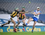28 November 2020; Neil Montgomery of Waterford in action against Paddy Deegan, left, and Martin Keoghan of Kilkenny during the GAA Hurling All-Ireland Senior Championship Semi-Final match between Kilkenny and Waterford at Croke Park in Dublin. Photo by Stephen McCarthy/Sportsfile