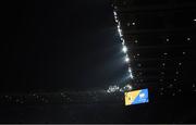 28 November 2020; A general view of the big screen showing the competing teams prior to the GAA Hurling All-Ireland Senior Championship Semi-Final match between Kilkenny and Waterford at Croke Park in Dublin. Photo by Stephen McCarthy/Sportsfile