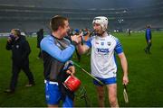 28 November 2020; Jack Prendergast, left, and Shane McNulty of Waterford celebrate following the GAA Hurling All-Ireland Senior Championship Semi-Final match between Kilkenny and Waterford at Croke Park in Dublin. Photo by Stephen McCarthy/Sportsfile