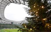 29 November 2020; A general view of a Tree of Life, in aid of St Francis Hospice, in the stadium ahead of the Autumn Nations Cup match between Ireland and Georgia at the Aviva Stadium in Dublin. Photo by Ramsey Cardy/Sportsfile