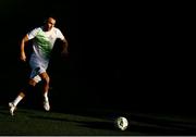 29 November 2020; Graham Burke of Shamrock Rovers warms up prior to the Extra.ie FAI Cup Semi-Final match between Shamrock Rovers and Sligo Rovers at Tallaght Stadium in Dublin. Photo by Harry Murphy/Sportsfile