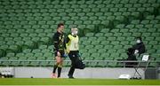 29 November 2020; Billy Burns of Ireland leaves the field with an injury during the Autumn Nations Cup match between Ireland and Georgia at the Aviva Stadium in Dublin. Photo by David Fitzgerald/Sportsfile