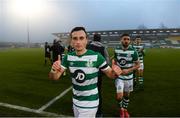29 November 2020; Aaron McEneff of Shamrock Rovers following the Extra.ie FAI Cup Semi-Final match between Shamrock Rovers and Sligo Rovers at Tallaght Stadium in Dublin. Photo by Stephen McCarthy/Sportsfile