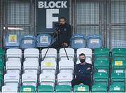 29 November 2020; Republic of Ireland manager Stephen Kenny watches on during the Extra.ie FAI Cup Semi-Final match between Shamrock Rovers and Sligo Rovers at Tallaght Stadium in Dublin. Photo by Stephen McCarthy/Sportsfile