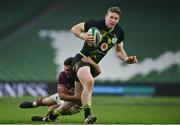 29 November 2020; Chris Farrell of Ireland is tackled by Tedo Abzhandadze of Georgia during the Autumn Nations Cup match between Ireland and Georgia at the Aviva Stadium in Dublin. Photo by Ramsey Cardy/Sportsfile