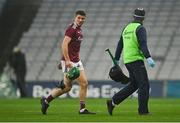 29 November 2020; Cathal Mannion of Galway leaves the field after picking up an injury during the GAA Hurling All-Ireland Senior Championship Semi-Final match between Limerick and Galway at Croke Park in Dublin. Photo by Piaras Ó Mídheach/Sportsfile