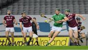 29 November 2020; William O’Donoghue of Limerick in action against Cathal Mannion of Galway during the GAA Hurling All-Ireland Senior Championship Semi-Final match between Limerick and Galway at Croke Park in Dublin. Photo by Brendan Moran/Sportsfile