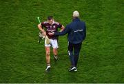 29 November 2020; Galway manager Shane O'Neill consoles Aidan Harte after the GAA Hurling All-Ireland Senior Championship Semi-Final match between Limerick and Galway at Croke Park in Dublin. Photo by Daire Brennan/Sportsfile