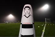 29 November 2020; A piece of training equipment is seen pitchside featuring the name of Athlone Town manager Adrian Carberry prior to the Extra.ie FAI Cup Semi-Final match between Athlone Town and Dundalk at Athlone Town Stadium in Athlone, Westmeath. Photo by Stephen McCarthy/Sportsfile