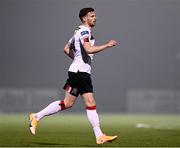 29 November 2020; Andy Boyle of Dundalk celebrates after scoring his side's third goal during the Extra.ie FAI Cup Semi-Final match between Athlone Town and Dundalk at the Athlone Town Stadium in Athlone, Westmeath. Photo by Harry Murphy/Sportsfile