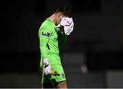 29 November 2020; Paddy Martin of Athlone Town reacts at half-time during the Extra.ie FAI Cup Semi-Final match between Athlone Town and Dundalk at the Athlone Town Stadium in Athlone, Westmeath. Photo by Harry Murphy/Sportsfile
