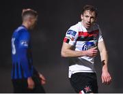 29 November 2020; David McMillan of Dundalk celebrates after scoring his side's ninth goal during the Extra.ie FAI Cup Semi-Final match between Athlone Town and Dundalk at the Athlone Town Stadium in Athlone, Westmeath. Photo by Harry Murphy/Sportsfile