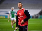 28 November 2020; Louth manager Paul McCormack during the Lory Meagher Cup Final match between Fermanagh and Louth at Croke Park in Dublin. Photo by Ray McManus/Sportsfile