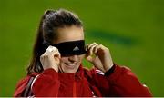 30 November 2020; Laura Benkarth during a Germany training session at Tallaght Stadium in Dublin. Photo by Stephen McCarthy/Sportsfile