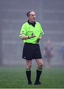29 November 2020; Referee John Devlin during the TG4 All-Ireland Intermediate Ladies Football Championship Semi-Final match between Roscommon and Westmeath at Glennon Brothers Pearse Park in Longford. Photo by Sam Barnes/Sportsfile