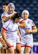 30 November 2020; Brad Roberts of Ulster is congratulated by team-mates after winning a penalty during the Guinness PRO14 match between Edinburgh and Ulster at BT Murrayfield in Edinburgh, Scotland. Photo by Paul Devlin/Sportsfile