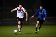 29 November 2020; Patrick McEleney of Dundalk in action against Dean George of Athlone Town during the Extra.ie FAI Cup Semi-Final match between Athlone Town and Dundalk at Athlone Town Stadium in Athlone, Westmeath. Photo by Stephen McCarthy/Sportsfile