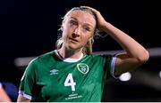 1 December 2020; Louise Quinn of Republic of Ireland reacts following the UEFA Women's EURO 2022 Qualifier match between Republic of Ireland and Germany at Tallaght Stadium in Dublin. Photo by Stephen McCarthy/Sportsfile