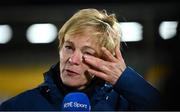 1 December 2020; A tearful Republic of Ireland manager Vera Pauw following the UEFA Women's EURO 2022 Qualifier match between Republic of Ireland and Germany at Tallaght Stadium in Dublin. Photo by Stephen McCarthy/Sportsfile