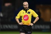 22 November 2020; Referee Mike Adamson during the Guinness PRO14 match between Leinster and Cardiff Blues at RDS Arena in Dublin. Photo by Brendan Moran/Sportsfile