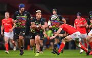 30 November 2020; Junior Laloifi of Zebre during the Guinness PRO14 match between Munster and Zebre at Thomond Park in Limerick. Photo by Ramsey Cardy/Sportsfile