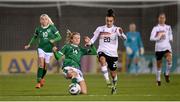 1 December 2020; Heather Payne of Republic of Ireland in action against Lina Magull of Germany during the UEFA Women's EURO 2022 Qualifier match between Republic of Ireland and Germany at Tallaght Stadium in Dublin. Photo by Stephen McCarthy/Sportsfile