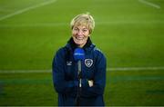 1 December 2020; Republic of Ireland manager Vera Pauw speaks to RTÉ following the UEFA Women's EURO 2022 Qualifier match between Republic of Ireland and Germany at Tallaght Stadium in Dublin. Photo by Stephen McCarthy/Sportsfile