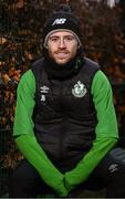 3 December 2020; Jack Byrne poses for a portrait following a Shamrock Rovers press conference at Roadstone Group Sports Club in Dublin. Photo by Sam Barnes/Sportsfile