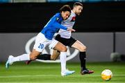 3 December 2020; Michael Duffy of Dundalk in action against Henry Swenson Wingo of Molde FK during the UEFA Europa League Group B match between Molde FK and Dundalk at Molde Stadion in Molde, Norway. Photo by Marius Simensen/Sportsfile