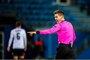 3 December 2020; Referee Daniel Siebert during the UEFA Europa League Group B match between Molde FK and Dundalk at Molde Stadion in Molde, Norway. Photo by Marius Simensen/Sportsfile