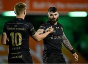 4 December 2020; Sammy Arnold, right, and Conor Fitzgerald of Connacht during the Guinness PRO14 match between Connacht and Benetton at the Sportsground in Galway. Photo by Harry Murphy/Sportsfile