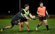 4 December 2020; Jack Hickey in action with his team-mates during County Carlow FC Men's Squad return to training today at Carlow RFC in Carlow. Photo by Matt Browne/Sportsfile