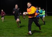 4 December 2020; Ross Elms in action with his team-mates during County Carlow FC Men's Squad return to training today at Carlow RFC in Carlow. Photo by Matt Browne/Sportsfile