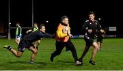 4 December 2020; Ross Elms in action with his team-mates during County Carlow FC Men's Squad return to training today at Carlow RFC in Carlow. Photo by Matt Browne/Sportsfile