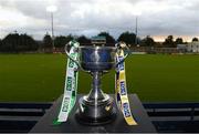 5 December 2020; A view of the cup before the TG4 All-Ireland Junior Ladies Football Championship Final match between Fermanagh and Wicklow at Parnell Park in Dublin. Photo by Matt Browne/Sportsfile