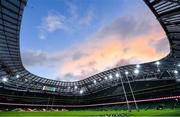 5 December 2020; A general view of the pitch and stadium during the Autumn Nations Cup match between Ireland and Scotland at the Aviva Stadium in Dublin. Photo by Seb Daly/Sportsfile