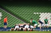 5 December 2020; A view of empty seats during the Autumn Nations Cup match between Ireland and Scotland at the Aviva Stadium in Dublin. Photo by Seb Daly/Sportsfile