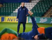 30 November 2020; Physiotherapist Angela Kenneally during a Republic of Ireland training session at Tallaght Stadium in Dublin. Photo by Stephen McCarthy/Sportsfile