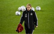 30 November 2020; Assistant coach Britta Carlson during a Germany training session at Tallaght Stadium in Dublin. Photo by Stephen McCarthy/Sportsfile