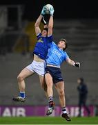 5 December 2020; James Smith of Cavan in action against Seán Bugler of Dublin during the GAA Football All-Ireland Senior Championship Semi-Final match between Cavan and Dublin at Croke Park in Dublin. Photo by Piaras Ó Mídheach/Sportsfile