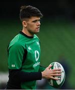 5 December 2020; Harry Byrne of Ireland ahead of the Autumn Nations Cup match between Ireland and Scotland at the Aviva Stadium in Dublin. Photo by Ramsey Cardy/Sportsfile